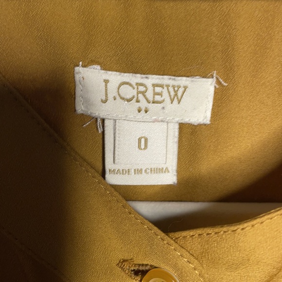 JCREW BLOUSE SIZE 0. GOLDEN MUSTARD COLOR. EUC!!! - Picture 3 of 3